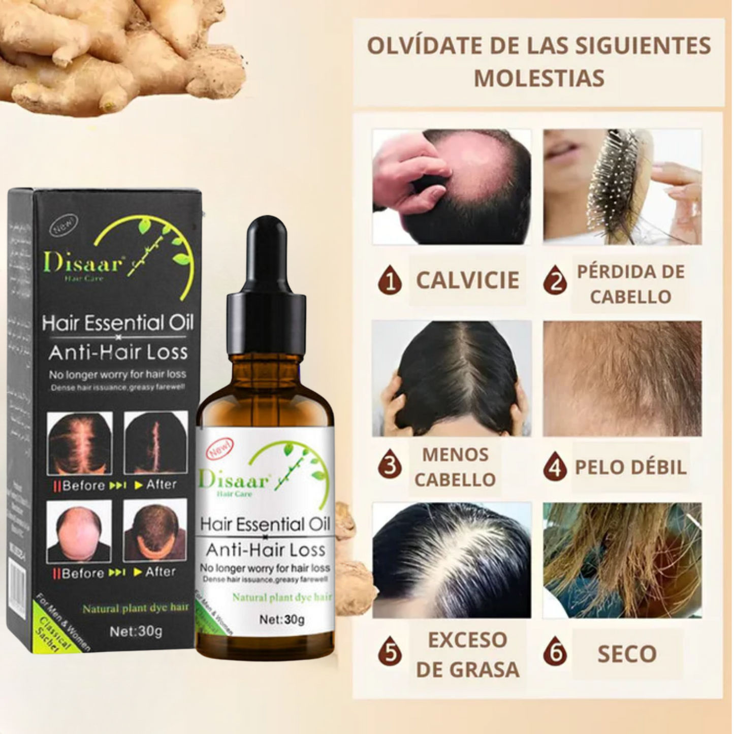 SUPER PACK SHAMPO Y ACEITE ANTICAIDA DEL PELO-COMBATE LA CAÍDA DE TU PELO Y PROMUEVE SU CRECIMIENTO SALUDABLE, VE  RESULTADOS DESDE EL PRIMER MES DE USO-ENVÍO GRATIS